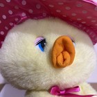 Vtg Rare Dan Dee Easter Yellow Bunny Chick Duck Plush W pink Polka Dot Hat 13 