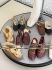 Antique Baby Shoes Lot Vintage Boots Leather Shearling Victorian Edwardian Bunny