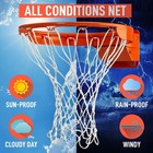 Professional Quality 12-loop Basketball Hoop Net - Heavy Duty   Weatherproof