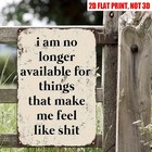 Vintage Self-care Metal Tin Sign Funny Sarcastic Wall Art Humorous Home Decor