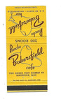 Rancho Bakersfield Bar  cafe Matchcover   Bakersfield  Calif 