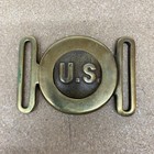 1910-1920 U s  Garrison Two Piece Belt Plate Hanover Brass Foundry  reproduction