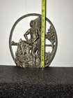 Vintage Antique Cast Iron Indian Days Doorstop statue decor