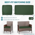 3 Pack Of Outdoor Seat Cushion Replacement Set Suitable 36 X 18 X 2 In Green