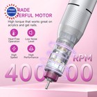 Electric Nail Drill Professional Portable File Cordless Rechargeable 40000rpm