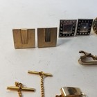 Vintage Lot Of Mens Various Designs Cuff Links Tie Clips Men s 70 s Accessory