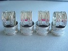 Gorham   melrose  Sterling Silver   Napkin Rings Set Of 8    1232   Excellent 