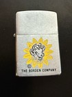 Vintage 1964 Borden Company Cow Advertising Zippo Lighter With Box More