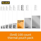 Scotch Letter Size Thermal Laminating Pouches 5 Mil 11 1 2 X 9 100 pack