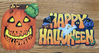 Vintage Hallmark Happy Halloween Die Cut Outs Cutouts Wall Decoration Lot 4