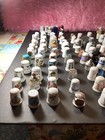 Vintage Lot Of 147 Thimbles Porcelain  Metal  States  Countries  Bone China Wow