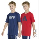 Adidas Youth Boy s 2-pack Performance Tee  Navy Blue   Red  L - 14 16