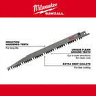Milwaukee 12 In  5 Tpi Sawzall Pruning Reciprocating Saw Blade 1-pack