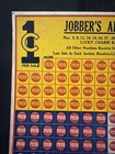 Vintage Jobber   s Advertiser Punch Card Game Board Gambling Trade Stimulator 9x9   