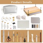43 Pcs Book Binding Kits  Bookbinding Supplies  Press  11 6 X 7 8 Inch 