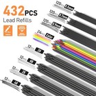 25pcs Art Mechanical Pencil Set With Case  3pcs Metal Artist Lead Pencil 0 5  0 