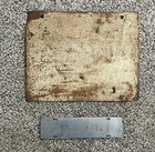 Old Yankee Stadium Metal Box Seat Sign And Plaque