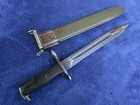 Original Vintage Us Ww2 M1942 Export Bayonet And Scabbard Made By Afh