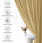 2 Panels Thermal Insulated Blackout Curtains  Grommet Window Curtains 42w X 84l 