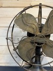 Antique 1914 Century Sa 9 Inch Model 52 Brass 4-blade Oscillating Fan For Repair