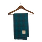 Filson X Alaska Airlines Plaid Blanket Throw Teal Green Navy Exclusive Travel