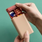 7 Day Mini Travel Pill Organizer Box 6 Grid Medicine Vitamin Storage Case