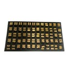 120pcs 2 3 15mm Hot Stamp Copper Letters Thermal Ribbon Printing Font