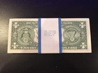 1977a One Dollar   1  Bill Uncirculated Consecutive Sequential Bep Wrap - 1 Note