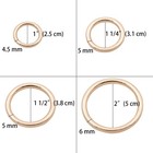 O Ring Strong Metal  10 Pcs Welded O-ring Circle Loop Buckle For Purse Bag Co   
