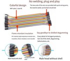 Dupont Cable Jumper 40 Wire 10-40cm F-m F-f M-m For Arduino Raspberry Breadboard