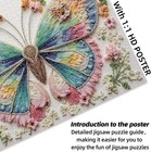 Beaded Rainbow Butterfly Puzzles 1000 Piece Puzzle For Adults  Colorful Butterfl