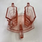 Tea Room Pink Rectangular Creamer   Sugar Set W  Tray  -vg-indiana Glass -qq1