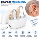 Hearing Aids For Seniors invisible Rechargeable Amplifier With Noise Cancelling
