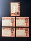 Lot Of 5 Cards Topps 1966 Batman Non-sport Trading Batman  Robin  Penguin  read