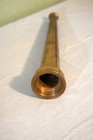 Antique vintage 12 Inch Tapered Solid Brass Fire Hose Nozzle Fully Functional