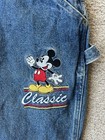 Vintage 90s Mickey And Co Kids 14 Overalls Embroidered Disney Denim Carpenter