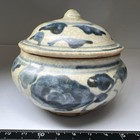 Antique Chinese Ming Dynasty Ko-sometsuke Blue White Porcelain Lidded Box 7 5cm