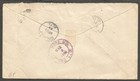 1925 Canadian Carbonate Advertising Cover Registered 13c Admirals Calgary Alta