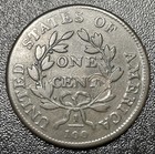 1802 1c Draped Bust Large Cent 1c Obverse Damage High Grade Early Penny