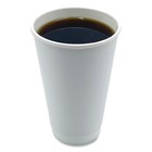 Boardwalk Dw16hcuppk 16 Oz Double-walled Paper Hot Cups - White  25 pack  New