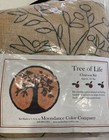 Tree Of Life Chairseat Primitive Rug Hooking Kit Moondance Color Co Wool Burlap