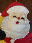 Bucilla Christmas Santa s Mail Felt Sequins Wall Hanging Completed 1970   s