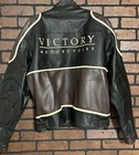 Victory Motorcycles Leather Jacket Padded Elbows Size Large