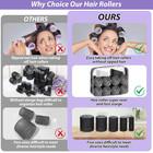 65 Pcs Hair Curler Rollers Set     Self-grip Jumbo Curlers With Clips   Storage Ba