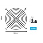4pcs 120mm Fan Grill 120mm Guard Black With Screws  black 120mm 