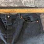 Levi s 501 Original Fit Jeans Men s 44x32 Dark Wash Denim Button Fly