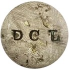  1863  Counterstamped  dcl  Flora Nuggens Unlisted Civil War Merchant Token