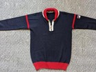 Vintage Fila Sweater Wool Bjorn Borg S Navy Blue Italy Made Tennis Preppy 42