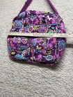Vera Bradley Quilted Messenger Style Diaper Bag W  Matching Wallet Mini Purse