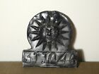 Vintage 7  High Ceramic Oxford Sun Fire Insurance  Mark Plaque